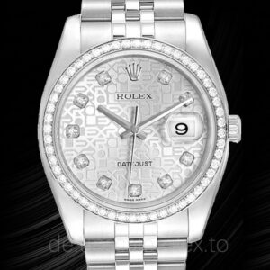 Rolex Datejust 116244SJDJ Herren Automatisch Silbernes Zifferblatt