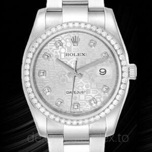 Rolex Datejust 116244SJDO Herren Silbernes Zifferblatt Automatisch