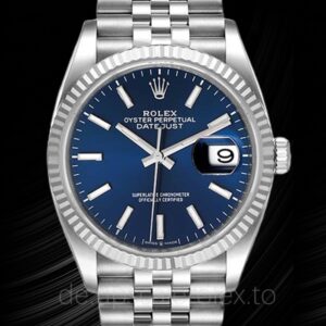 Rolex Datejust 126234BLSJ Herren Armband Silberton