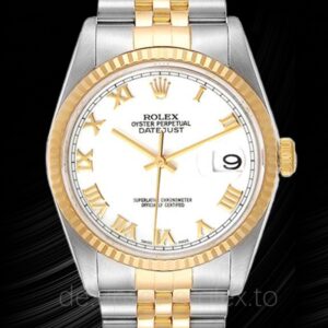 Rolex Datejust 16233WRJ Herren Silberton Automatisch Armband