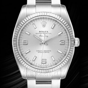 Rolex Air-king Herren 36mm 114234SSO Silberton Silbernes Zifferblatt