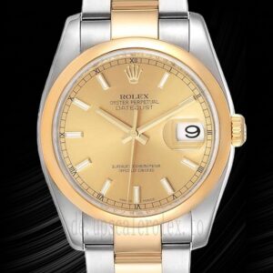 Rolex Datejust Herren 36mm 116203-72203 Automatisch Silberton