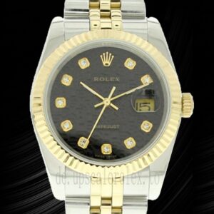 Rolex Datejust 36mm Herren 116233-0208 Blaues Zifferblatt Silberton