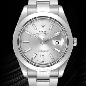 Rolex Datejust 41mm Herren 116300SSO Silbernes Zifferblatt Automatisch
