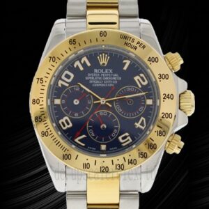 Rolex Daytona 40mm Herren 116523BLAO Blaues Zifferblatt Austernarmband
