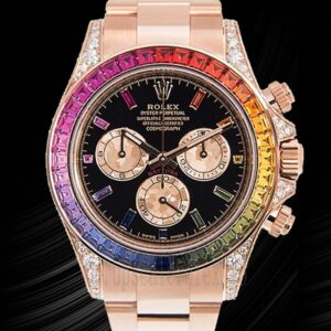 Rolex Daytona 40mm Herren 116595RBOW Schwarzes Zifferblatt
