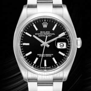 Rolex Datejust Herren 36mm m126200-0004 Schwarzes Zifferblatt Automatisch