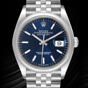 Rolex Datejust m126200-0005 36mm Herren Blaues Zifferblatt