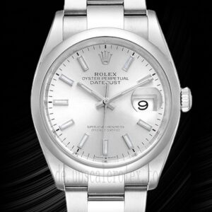 Rolex Datejust m126200-0002 Herren 36mm Uhr Silberton