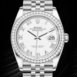 Rolex Datejust m126284rbr-0017 36mm Damen Silberton Automatisch