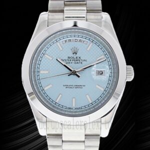 Rolex Day-date 40mm m228206-0004 Herren Austernarmband Blaues Zifferblatt