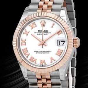 Rolex Datejust Damen 31mm m278271-0002 Jubiläumsarmband Weißes Zifferblatt