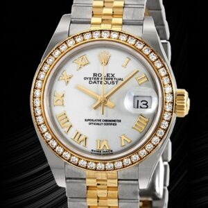 Rolex Datejust Damen 28mm m279383rbr-0023 Silberton Uhr