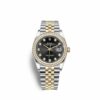 Hochwertige Replica Rolex Datejust 36 36 mm Edelstahl und 18 Karat Gelbgold 126283rbr-0007 Mittelgroße Uhr