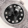 AAA + Swiss Replica Rolex Men Datejust Edelstahl 36 mm Uhr-graues Diamantzifferblatt-Diamantlünette