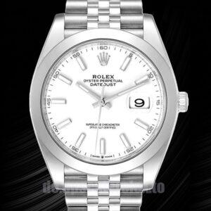 Rolex Datejust Herren m126300-0006 41mm Silberton Jubiläums-Armband