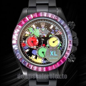 Rolex Daytona DIW 40mm Herren Uhr Buntes Zifferblatt