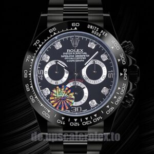 Rolex Daytona 116500 40mm Herren Auster-Armband Schwarzes Zifferblatt