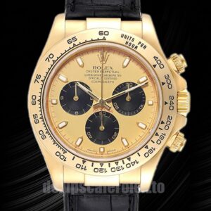 Rolex Daytona Herren 40mm 116518 Lederriemen Automatisch