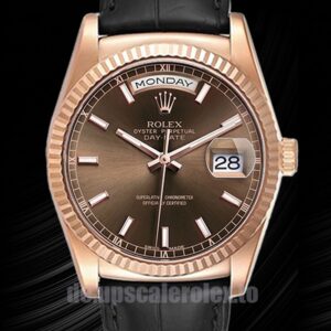 Rolex Day-Date Herren 118135-0086 36mm Lederriemen Automatisch