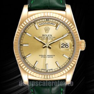 Rolex Day-Date Herren 36mm m118138-0125 Lederriemen
