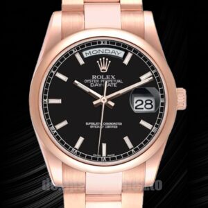 Rolex Day-Date 36mm 118205 Herren Roségold-Ton