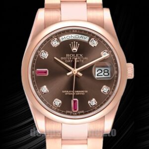 Rolex Day-Date 36mm Herren 118205 Roségold-Ton