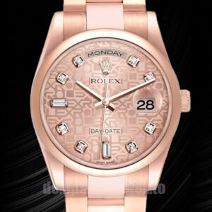 Rolex Day-Date Herren m118205f-0062 36mm Roségold-Ton