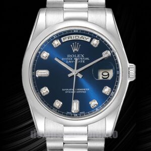 Rolex Day-Date 36mm 118206 Herren Silberton