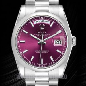 Rolex Day-Date 118206 Herren 36mm Silberton Präsident Armband