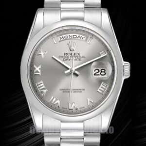 Rolex Day-Date 36mm Herren 118206 Graues Zifferblatt