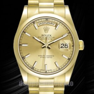 Rolex Day-Date 36mm Herren 118208-0062 Goldfarben