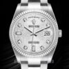 Rolex Day-Date 118239-0143 Herren 36mm Uhr Silbernes Jubiläums zifferblatt