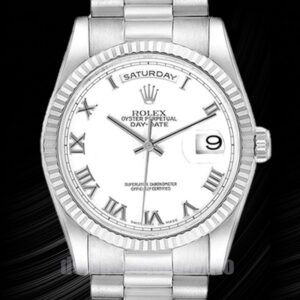 Rolex Day-Date 36mm Herren 118239-83209 Weißes Zifferblatt