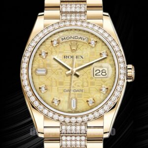 Rolex Day-Date m118348-0090 36mm Herren Uhr Goldfarben