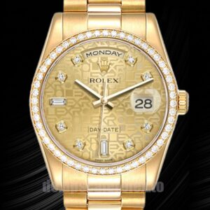 Rolex Day-Date 36mm Herren m118348-0037 Champagner-Jubiläumszifferblatt