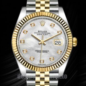 Rolex Datejust 41mm 126333 Herren Perlmutt-Zifferblatt Uhr