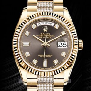 Rolex Day-Date 36mm m128238-0024 Herren Braunes Zifferblatt Automatisch