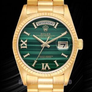 Rolex Day-Date 36mm Herren 128238 Automatisch Grünes Zifferblatt