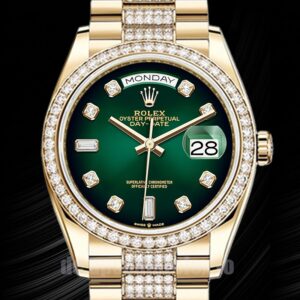 Rolex Day-Date Herren 36mm m128348rbr-0036 Grünes Zifferblatt Uhr