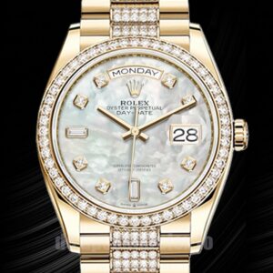 Rolex Day-Date Herren 36mm m128348rbr-0017 Uhr Perlmutt-Zifferblatt