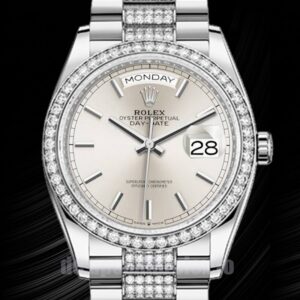 Rolex Day-Date 36mm m128349rbr-0013 Herren Silberton