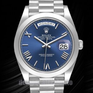Rolex Day-Date 228206 40mm Herren Blaues Zifferblatt