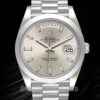 Rolex Day-Date Herren m228206-0012 40mm Uhr Silbernes Zifferblatt