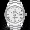 Rolex Day-Date m228206-0028 Herren 40mm Uhr Weißes Zifferblatt