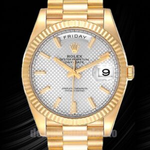 Rolex Day-Date 41mm Herren 228238 Zifferblatt mit silbernem Streifen