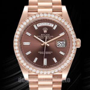Rolex Day-Date m228345rbr-0006 Herren 41mm Braunes Zifferblatt