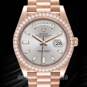 Rolex Day-Date 41mm m228345rbr-0007 Herren Roségold-Ton
