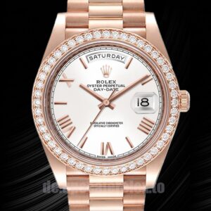Rolex Day-Date 41mm m228345rbr-0012 Herren Roségold-Ton