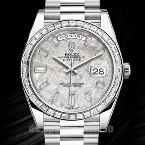 Rolex Day-Date 41mm m228396tbr-0027 Herren Präsident Armband Silberton